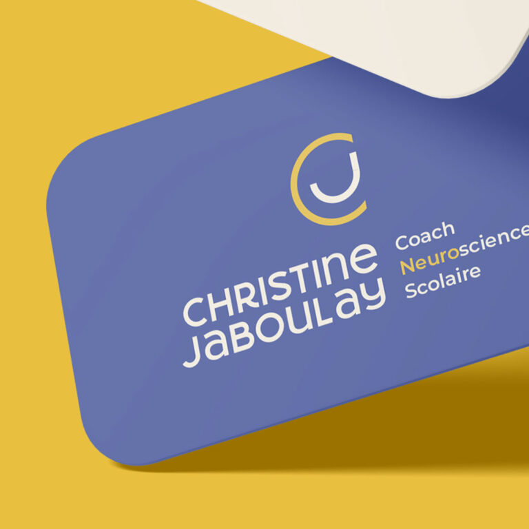 Carte de visite par Flodesign pour Christine Jaboulay Coach Neurosciences Scolaire